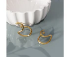 Double The Fun Gold Hoop Earrings