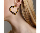 Obsession Classic Leopard Print Statement Earrings