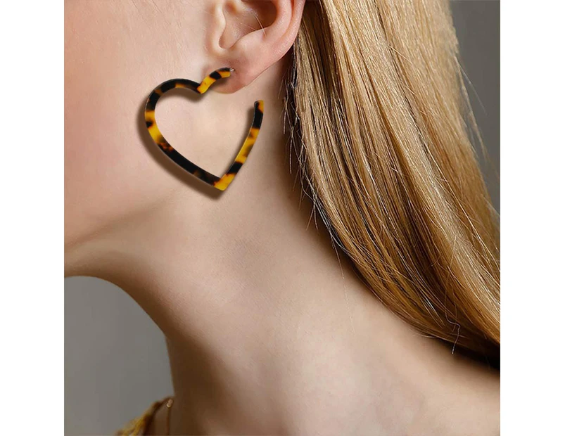 Obsession Classic Leopard Print Statement Earrings