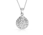 Solid 925 Sterling Silver Shamballa Pendant