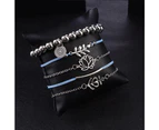 Bohemian 5-Piece Charm Bead Bracelet Set