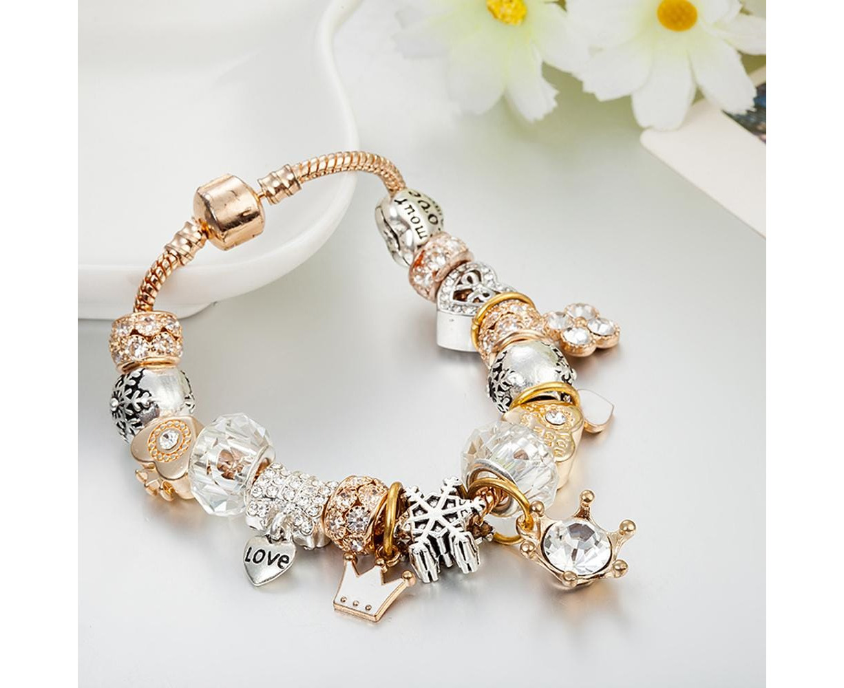 White gold hot sale pandora bracelet