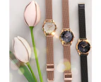 Krystalline Sleek Rose Gold Watch Embellished With SWAROVSKI® Crystals