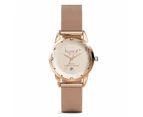 Krystalline Sleek Rose Gold Watch Embellished With SWAROVSKI® Crystals