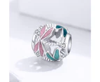 Solid 925 Sterling Silver Dragonfly Animal Pandora Inspired Charm