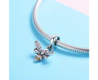 Solid 925 Sterling Silver Just Orange Bee Pandora Inspired Charm