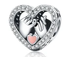 Solid 925 Sterling Silver Pinky Promise Pandora Inspired Charm