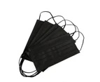 100Pk 3 Layer Protective Disposable Single Packing Face Masks - Black