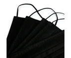 100Pk 3 Layer Protective Disposable Single Packing Face Masks - Black
