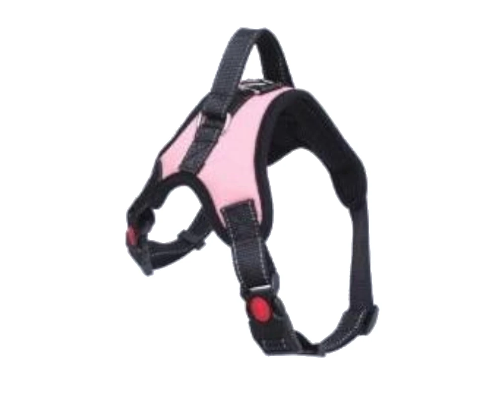 No Pull Soft Adjustable Dog Harness - Pink