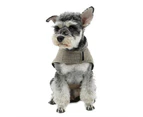 Deep Grey L Pet Puppy Dog Clothes Warm Jumper Windproof Autumn Winter Coat Jacket Clothes Clothing Soft Fur Collar Outdoor