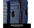 2 Piece Luggage Set Travel Suitcases Carry On Lightweight Hard Trolley TSA Lock Navy Blue