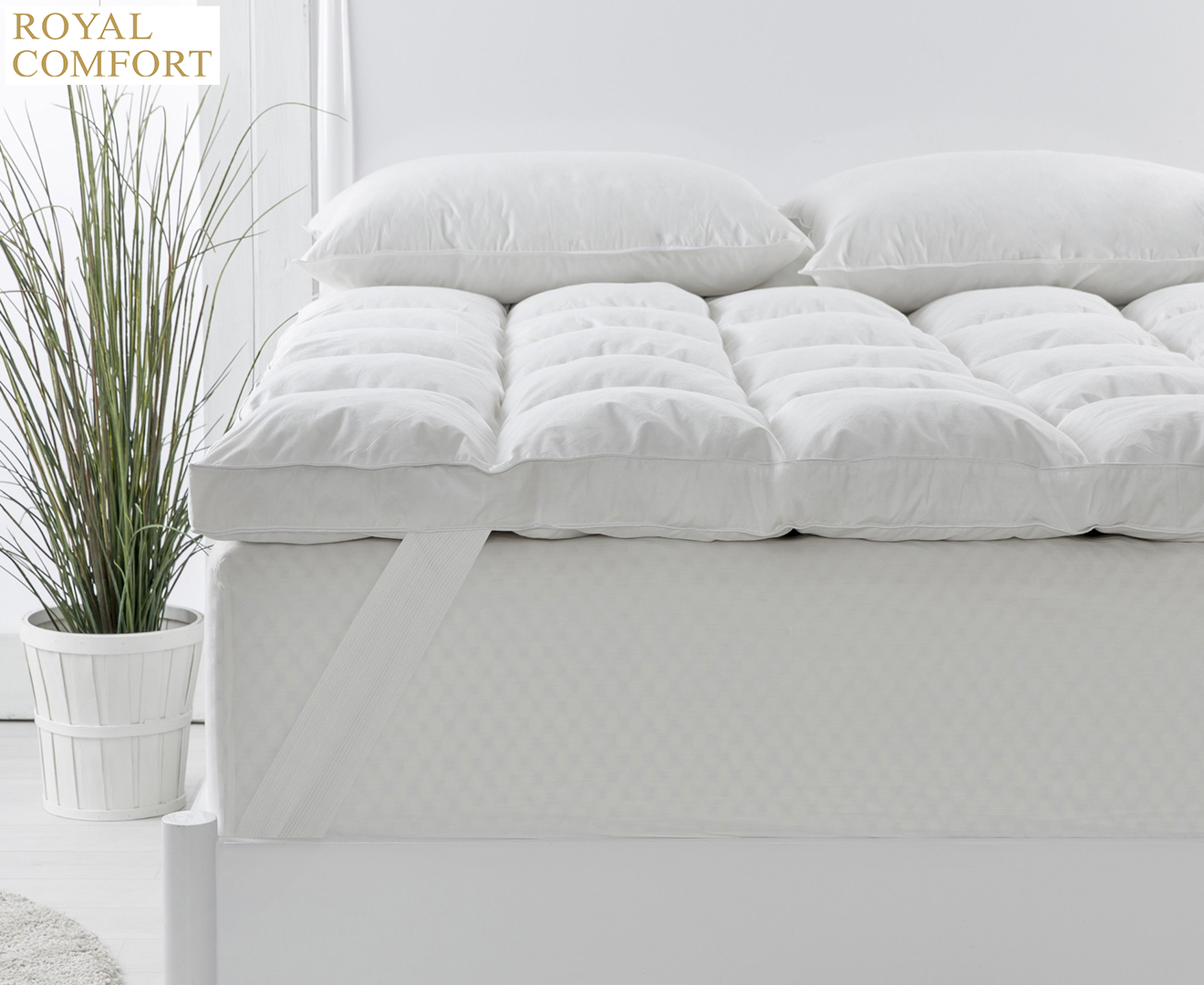 royal comfort duck feather and down mattress topper