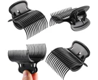 Hot Roller Clips Hair Curler Claw Clips Replacement Roller Clips for Women Girls Hair Section Styling (12 Pieces) - Black