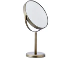 Makeup Mirror Dual Sided Vanity Mirror, 1X and 7X Magnification - Pewter