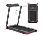 Costway Folding Electric Treadmill 12km/h LED Screen APP Control Exercise Running Walking Machine Home Gym,Red