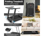 Costway Folding Electric Treadmill 12km/h LED Screen APP Control Exercise Running Walking Machine Home Gym,Silver