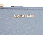 Michael Kors Jet Set Double Zip Wristlet Wallet - Pale Blue