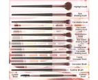Xceedez Eye Makeup Brushes, 12pcs Eyeshadow Makeup Brushes Set with Soft Synthetic Hairs for Eyeshadow, Eyebrow, Eyeline