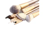 Xceedez 12 Piece Makeup Brushes Set | Horse Hair Professional Kabuki Makeup Brush Set Cosmetics Foundation Makeup Brushe