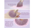 Makeup Brush Set Professional and Everyday Makeup Brush Set Light Purple Synthetic Vegan Bristle Brush for Foundation