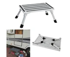 200KG Portable Folding Aluminium Step Ladder Stool Trailer Caravan Accessories