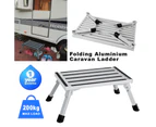 200KG Portable Folding Aluminium Step Ladder Stool Trailer Caravan Accessories