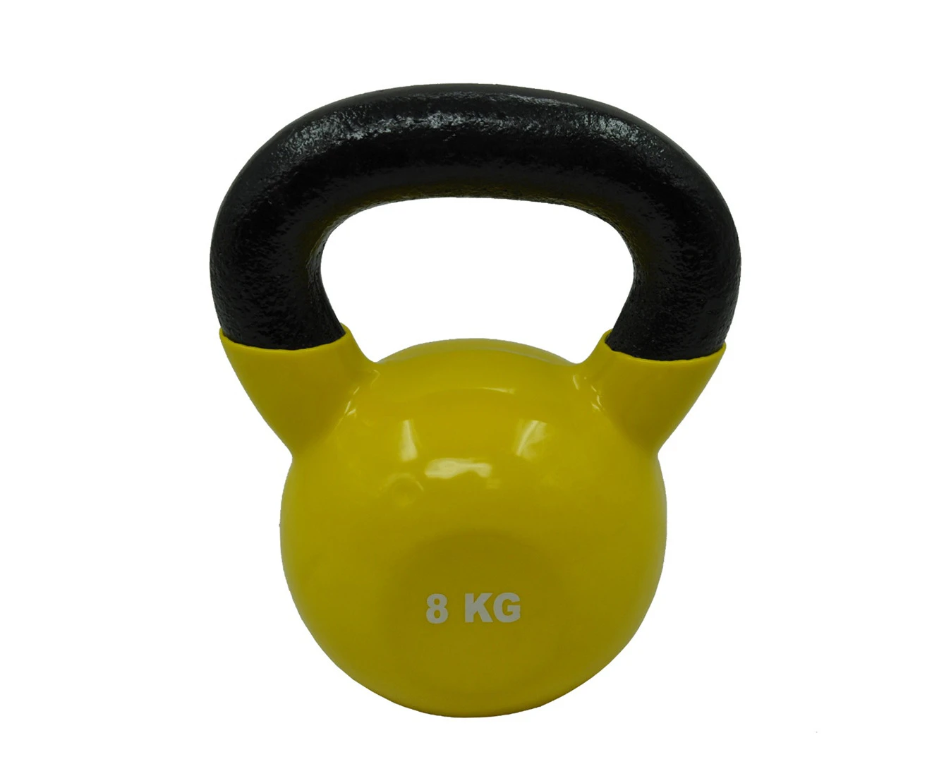 8Kg Iron Vinyl Kettlebell Weight - Gym Use Russian Cross Fit Strength Training