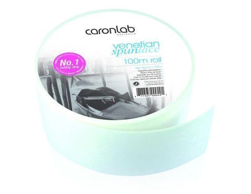 Caronlab Wax Venetian Spun Lace Waxing Roll 100m Strip Hair Removal