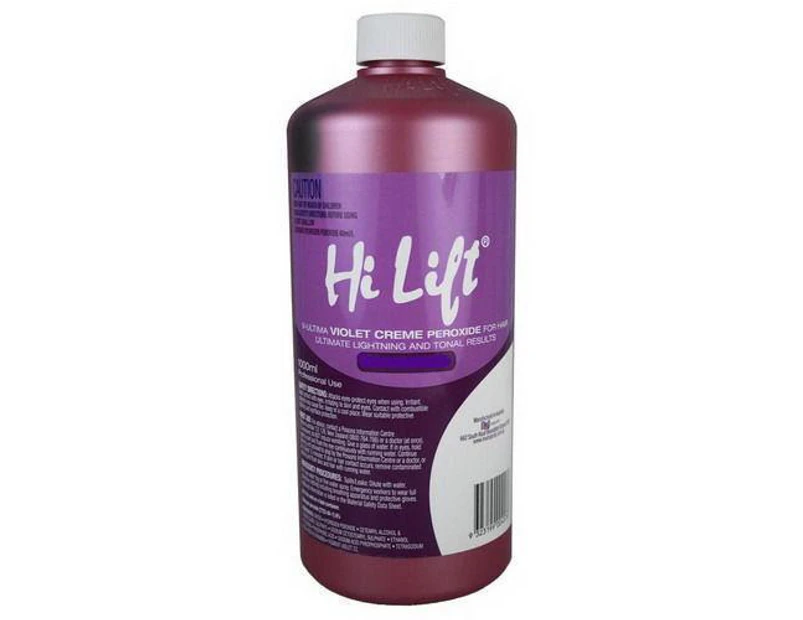 Hi Lift Violet Peroxide 20 Vol 6% 1 Litre 1l Hair Colouring Dye Developer Colour