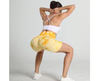 WeMeir Women's Seamless Tie Dye Sports Leggings Butt Lift Yoga Shorts High Waist Sports Shorts Squat-proof Workout Tights-Yellow