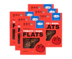 6 x Fine Fettle Foods Tomato and Basil FLATS 80g - Healthy Crackers