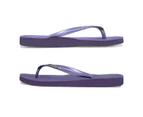 Women's Purple Slim Thongs  (with arch support and interchangeable straps)