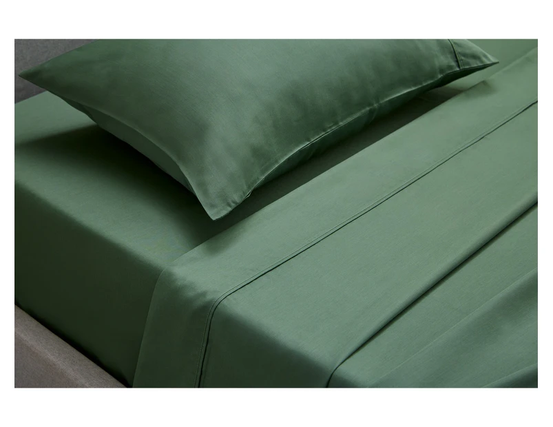 Trafalgar Hotel Quality 1200TC Cotton Rich King Bed Sheets Set Home Bedding Sage