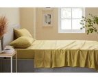 Trafalgar Hotel Quality 1200TC Cotton Rich King Bed Sheets Set Bedding Honey