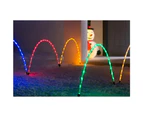 Set of 4 Arch Pathway Candy Cane Lights - 2 Colour Options - Multicolour