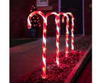 Candy Cane LED Light Set 4 Red & White