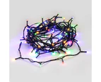 100 LED Fairy Light Chain Dark Green Cable - 3 Colour Options - Multicolour