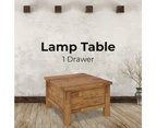 Birdsville Lamp Table 70cm Coffee Side Laptop Desk Bedside Sofa End - Brown