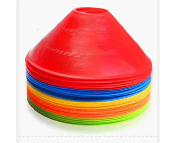 60 Pack Sports Training Discs Markers Cones Soccer Rugby Fitness Exercise