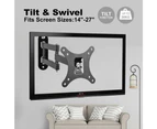 Tilt Swivel TV Wall Mount Bracket LCD LED Monitor VESA 100,14,21,22,27