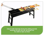 Foldable Portable BBQ Charcoal Grill Barbecue Camping Hibachi Picnic - Large