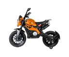 POSHO Orange 12V Kids Ride on Dirt Style Motorcycle with Hand Throttle