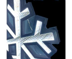 Infinity LED Mirror Light Hanging Snowflake Small White 40cm - White