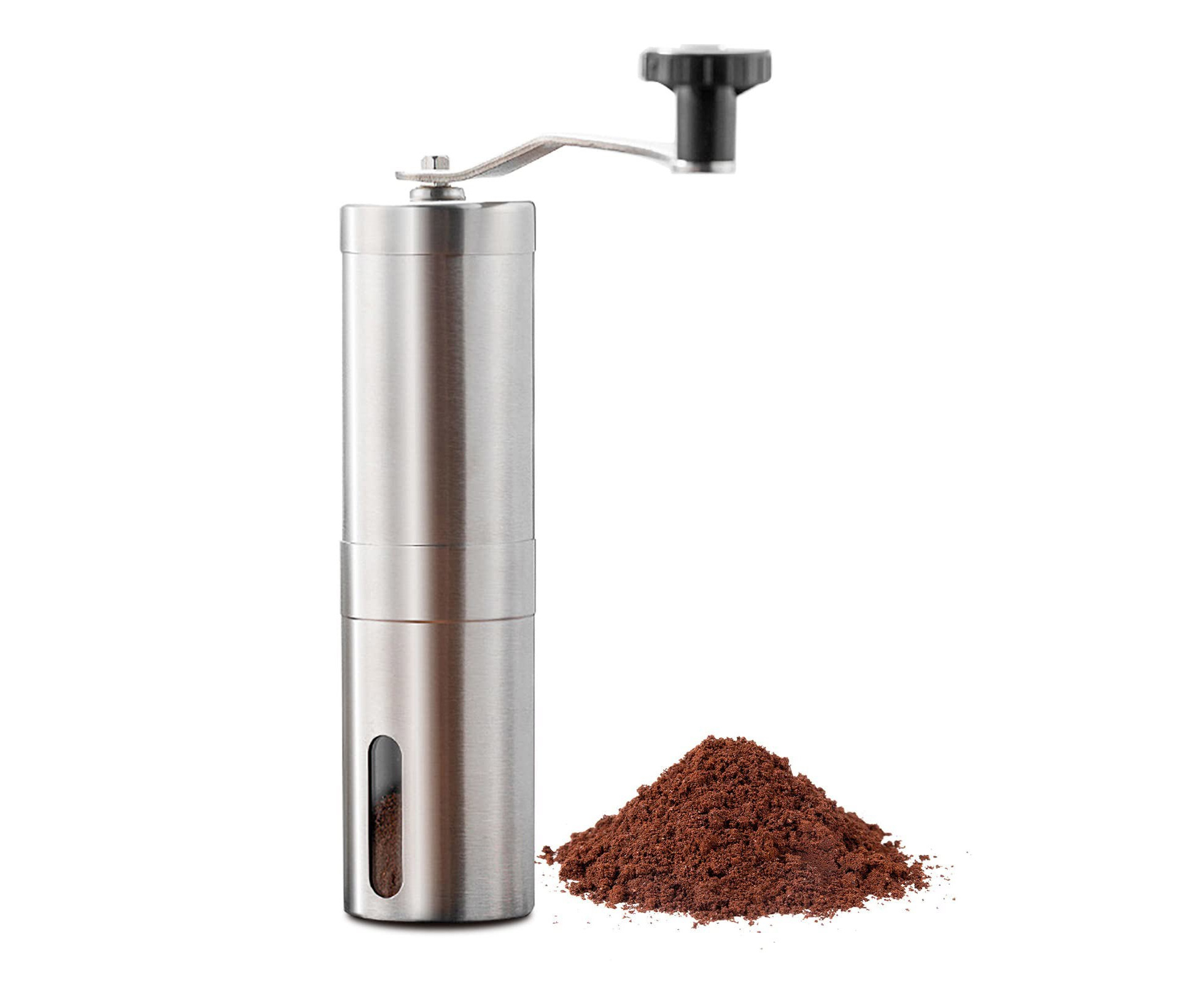 Manual Coffee Grinder with Adjustable Setting Stainless Steel Manual Coffee Grinder Spice Nuts Grinding Mill Hand Tool for Home Office,Kitchen 