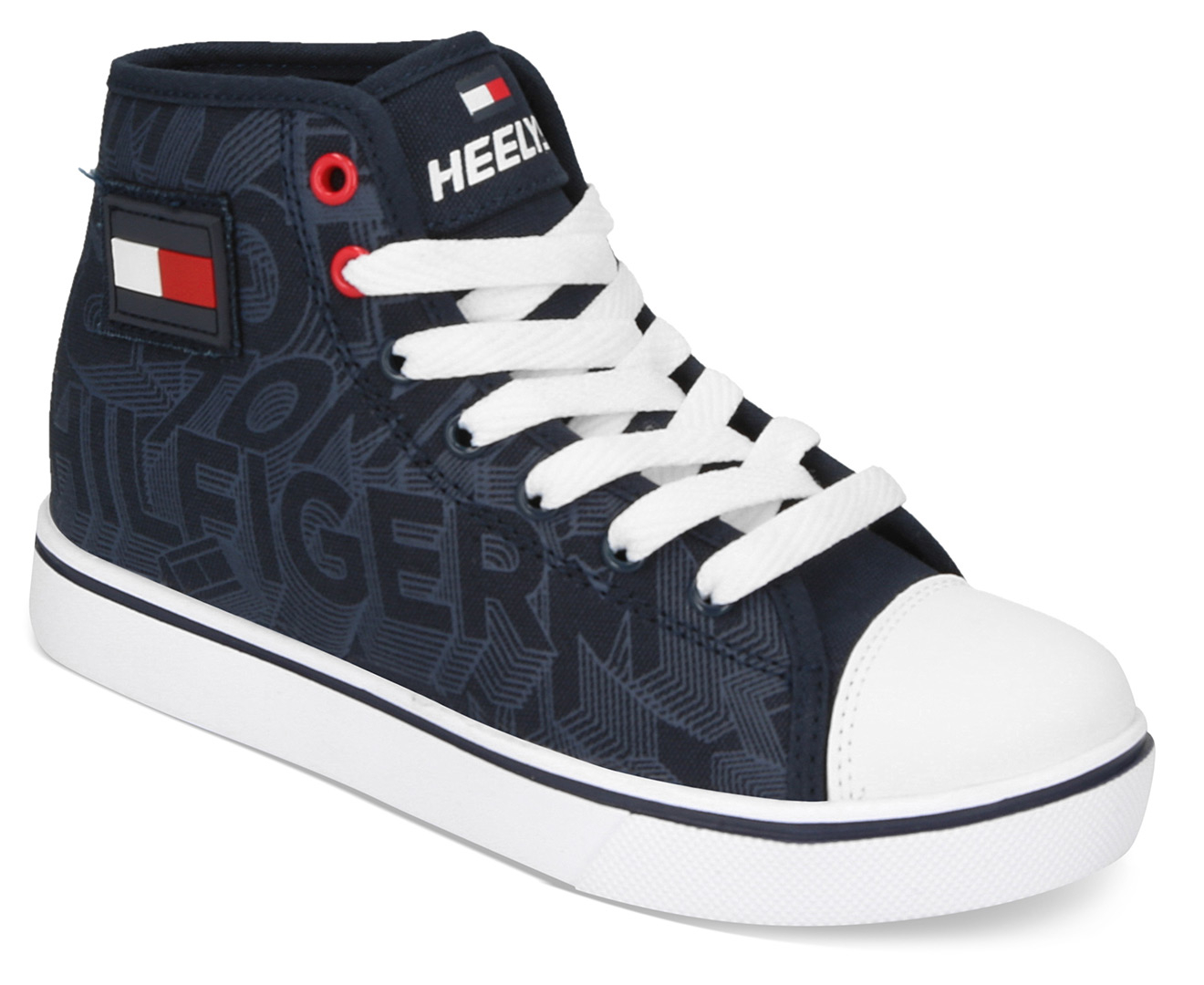 Heelys Tommy Hilfiger Men's Hustle High Top Skate Shoes Navy/White