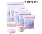 8Pcs Mesh Laundry Bags for Delicates with Premium Zipper, Travel Storage Organize Bag, Clothing Washing Bags for Laundry