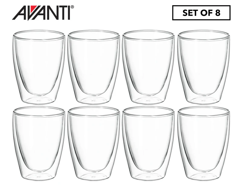Avanti 250mL Caffe Twin Wall Glass - Set of 8
