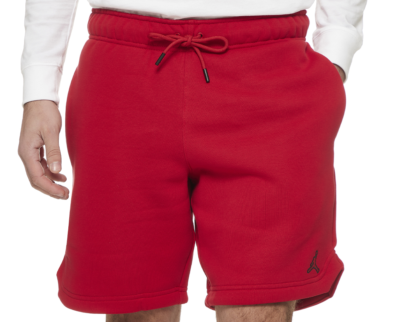 Nike Men's Jordan Essentials Fleece Shorts - Gym Red | Catch.com.au