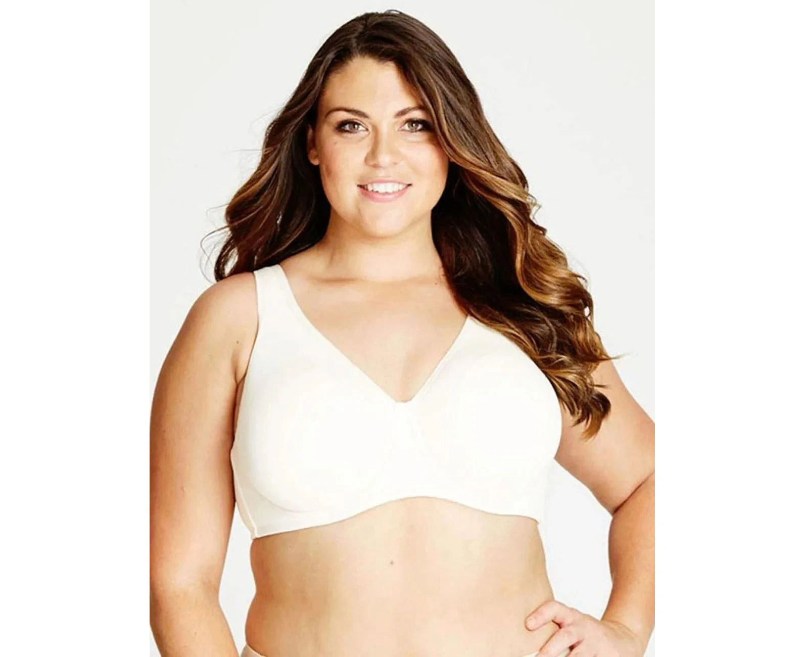 Autograph T-Shirt Bra - Womens - Plus Size Curvy - F White